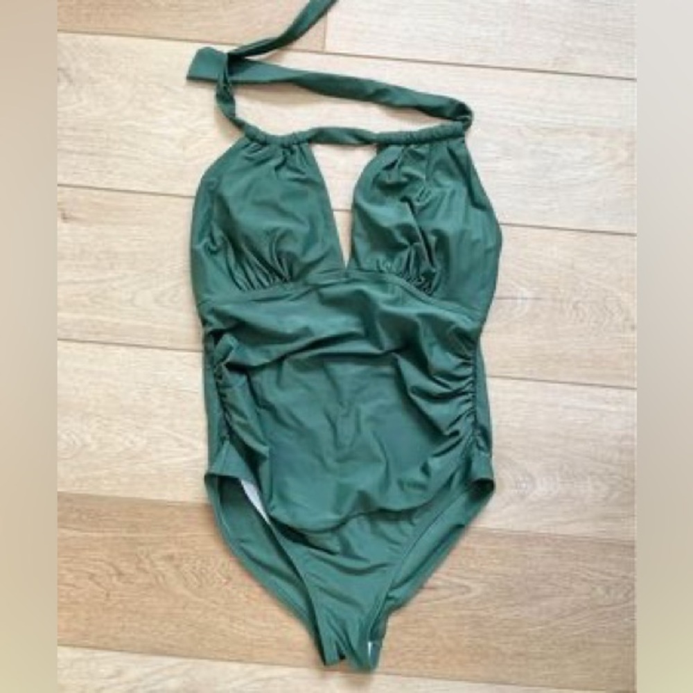Green maternity swim